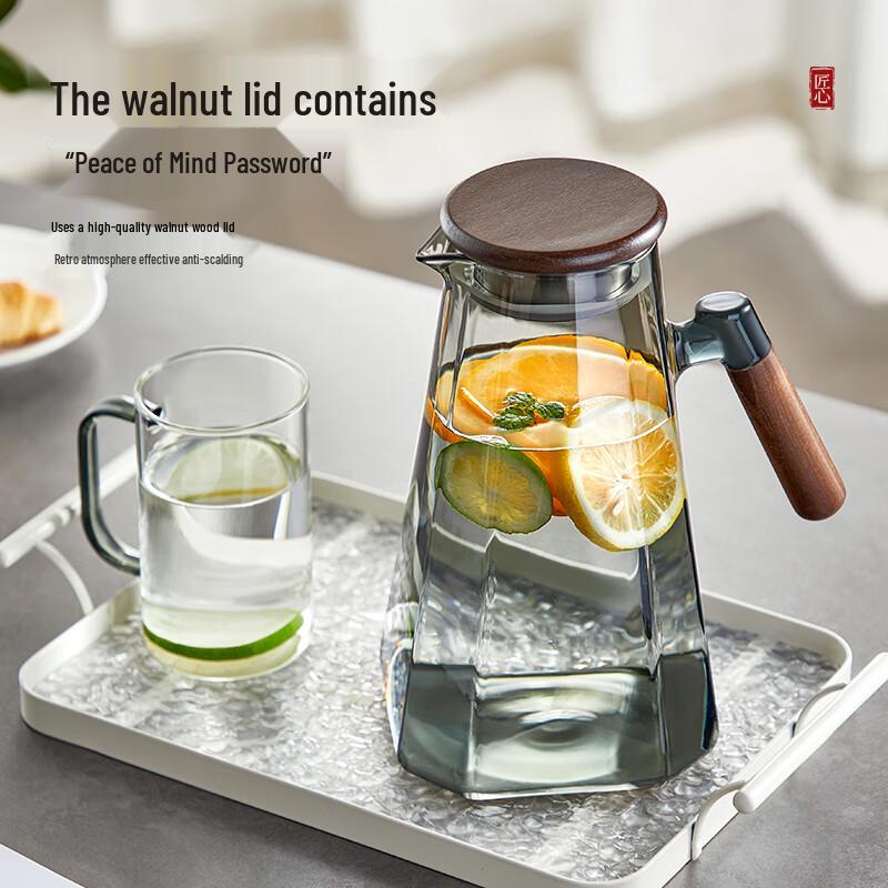 High Borosilicate Glass Cold Water Pitcher