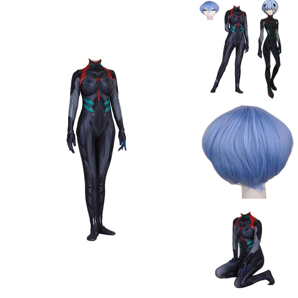 Neon Ayanami Rei Genesis Evangelion Cosplay Eva Nagisa Kaworu Bodysuit Zentai