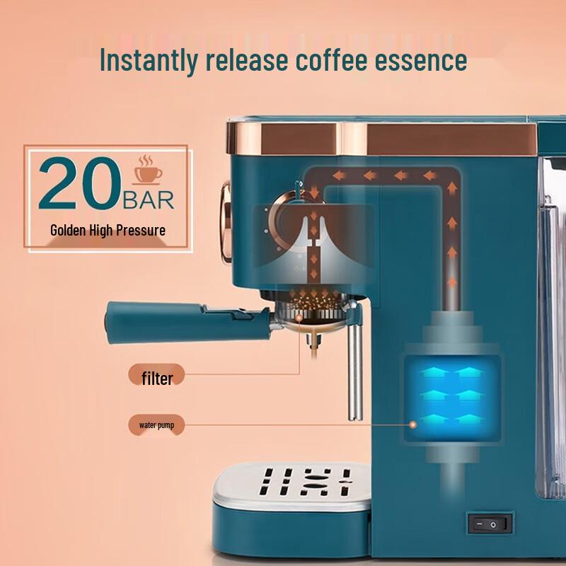 Donlim DL-KF5400 Semi-Automatische Espressomachine CN-stekker (adapter meegeleverd)
