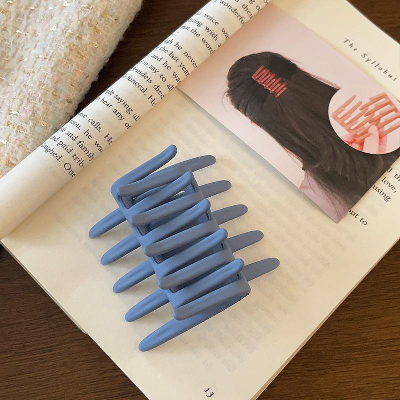 Vintage Cross Comb Hair Claws for Women Girls Fashion Acrylic Solid Color Double Side Comb Clamp Tooth Hairpin Hair Accessoriees