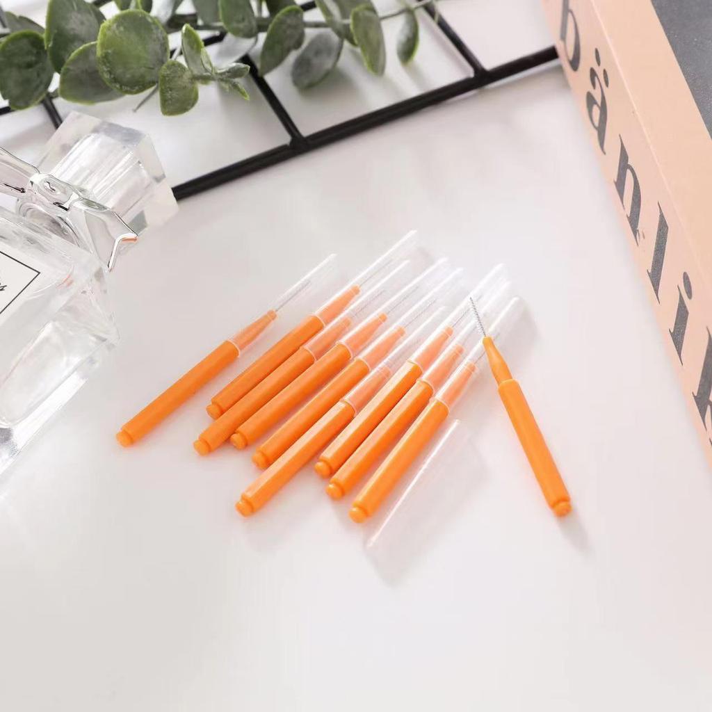 Soft Bristle Pencil-Type Interdental Brush for Cleaning Tooth Gaps and Gum Care