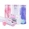 Quicksand Pencil Box Magnetic Clasp Exquisite Intelligent Password Quicksand Pencil Case with Calculator