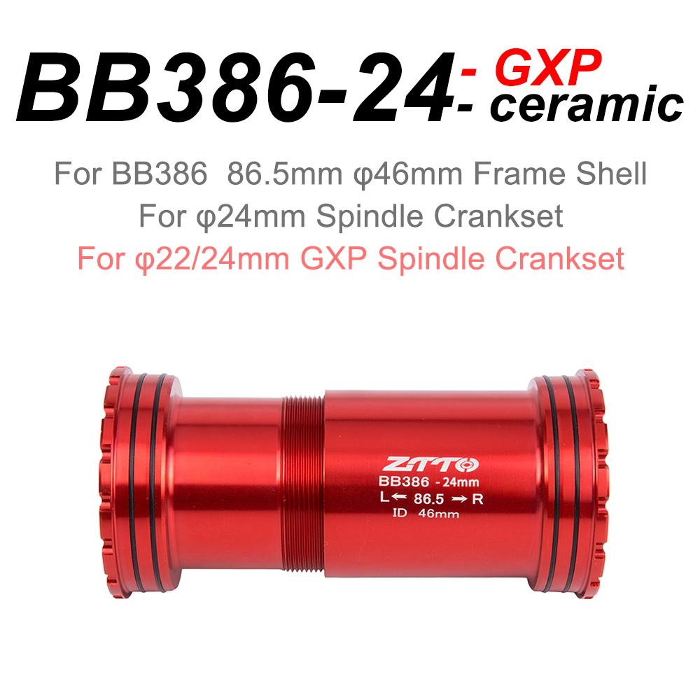 ZTTO BB386 Press Fit Bicycle Bottom Bracket And Install Tool Steel Ceramic Bearing 24 30mm MTB Road Bike BB DUB GXP Crankset
