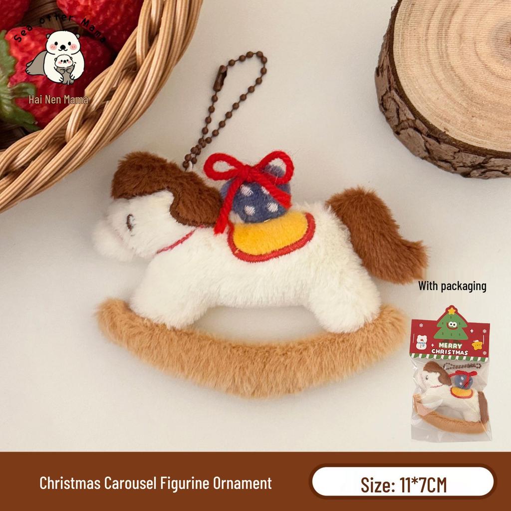 Creative Christmas Cute Plush Doll Keychain & Backpack Charm for Girls