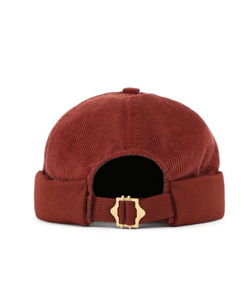 Eondeokeonteulolseutyudio Corduroy Brimless Cap Half Moon / Corduroy Mix / Brick