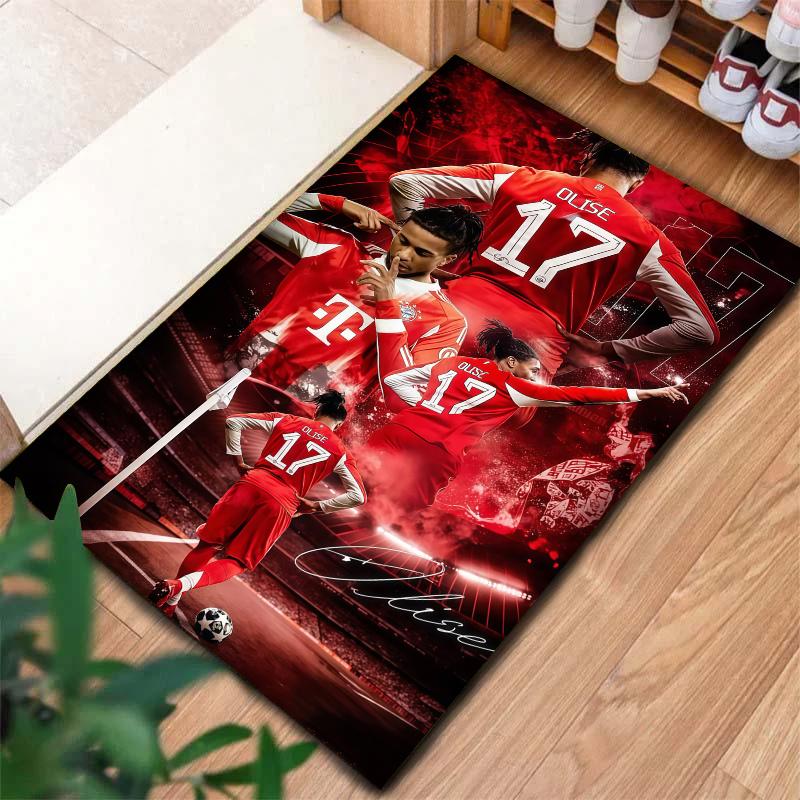 Soccer Player Olise Carpet Rug For Living Room Bedroom Home Sofa Decoration Kids Play Nonslip Floor Mat