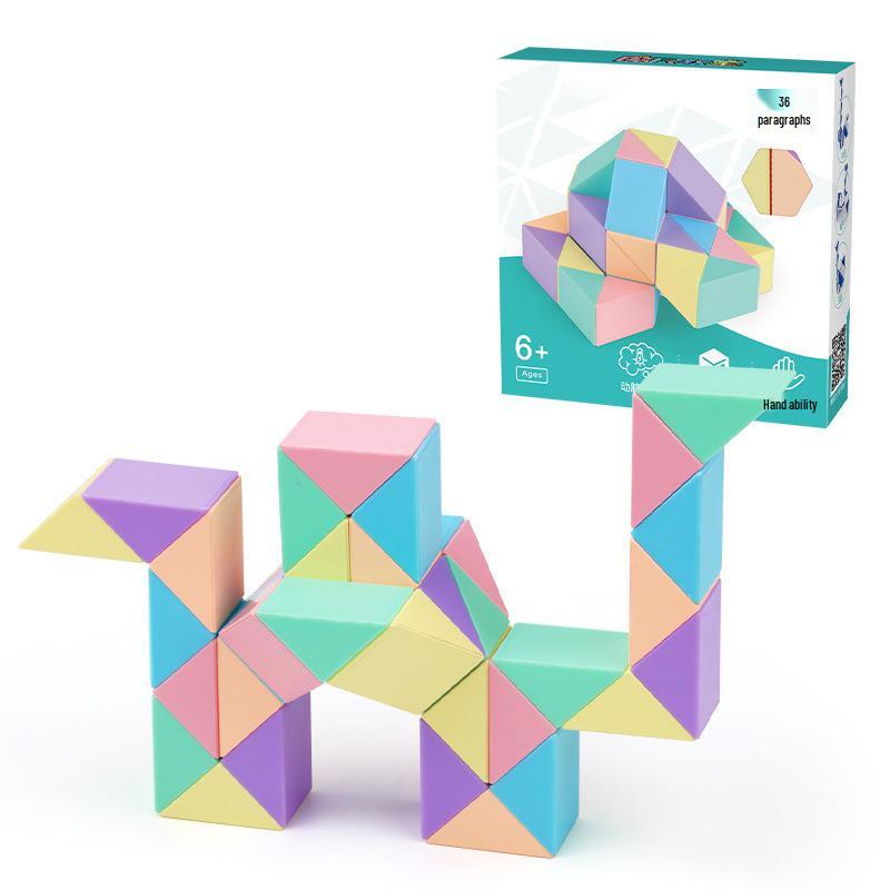 Macaron Magic Cube Set: 24, 36, 48, 60, 72 Sections - Children's Educational Toy Ruler
