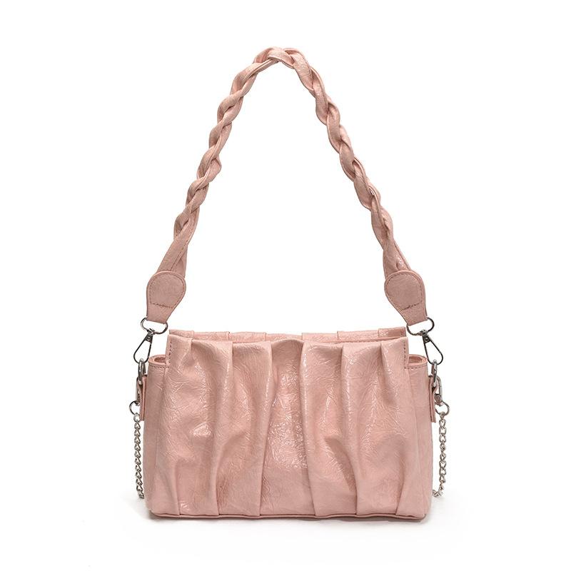 Women's Bag Fashion Pleated Armpit Bag Versatile New Shoulder Bag Messenger Bag