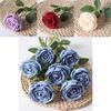 Rose Flower Artificial Silk Bouquet Wedding Decor Romantic Gift For Home Parties