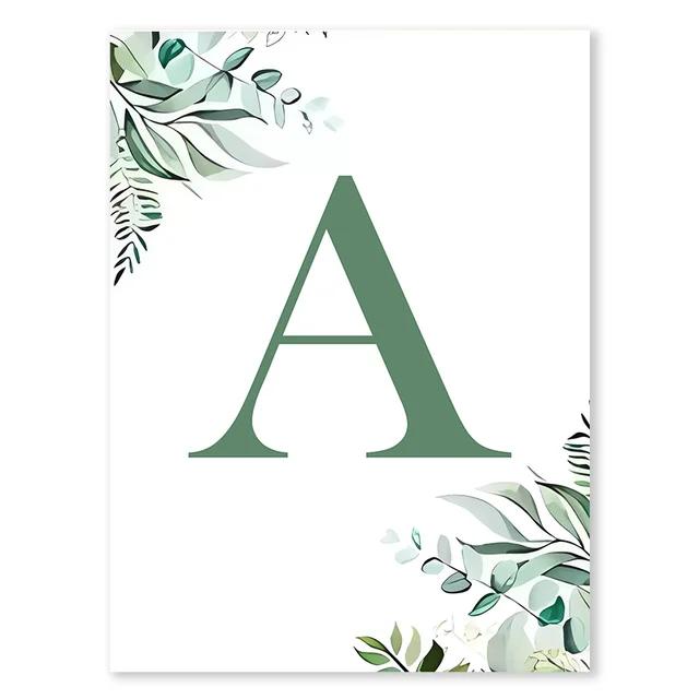 Forest Baby Personalized Name Green Canvas Painting Cartoon Animals Poster Children's Bedroom Wall Art Print Picture Room Decor