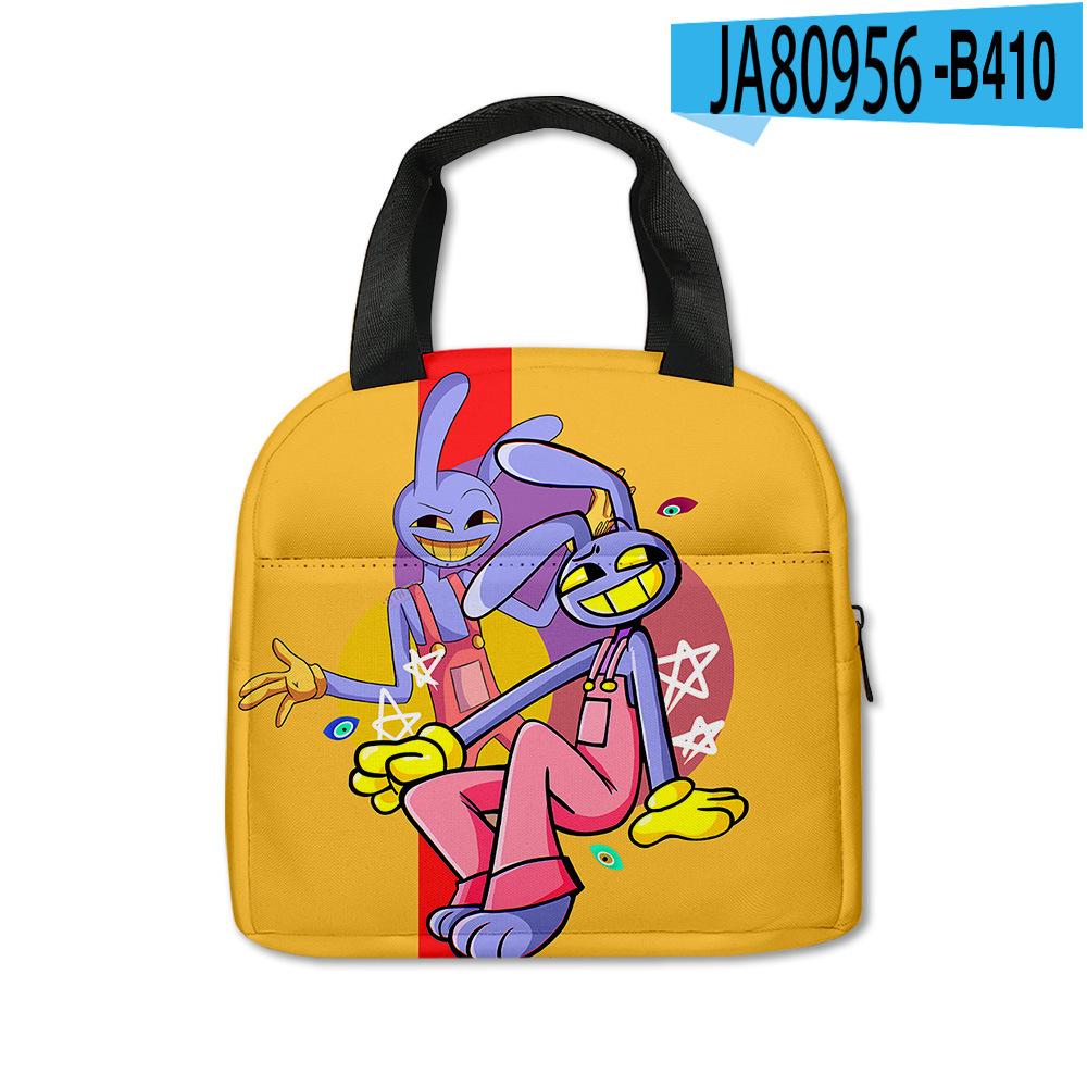 Magic Digital Circus Lunch Bag Aluminum Foil Insulated Lunch Box Tote Bag Children'S Meal Bag With Meal Bag