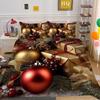 Christmas Digital Printing 3D Printing Polyester Pillowcase Quilt Cover Two or Three-piece Set Is Available