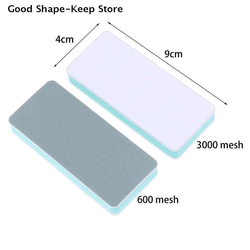 5Pcs Double Sided Multifunctional Reusable Hand Sander Blocks For Sanding Sponge 600# & 3000 #Grit Watch Strap Nail Polishing