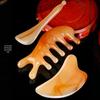 Buffalo Horn Gua Sha Board – Acupoint Scraper for Full Body and Face Meridian Massage in Beauty Salons