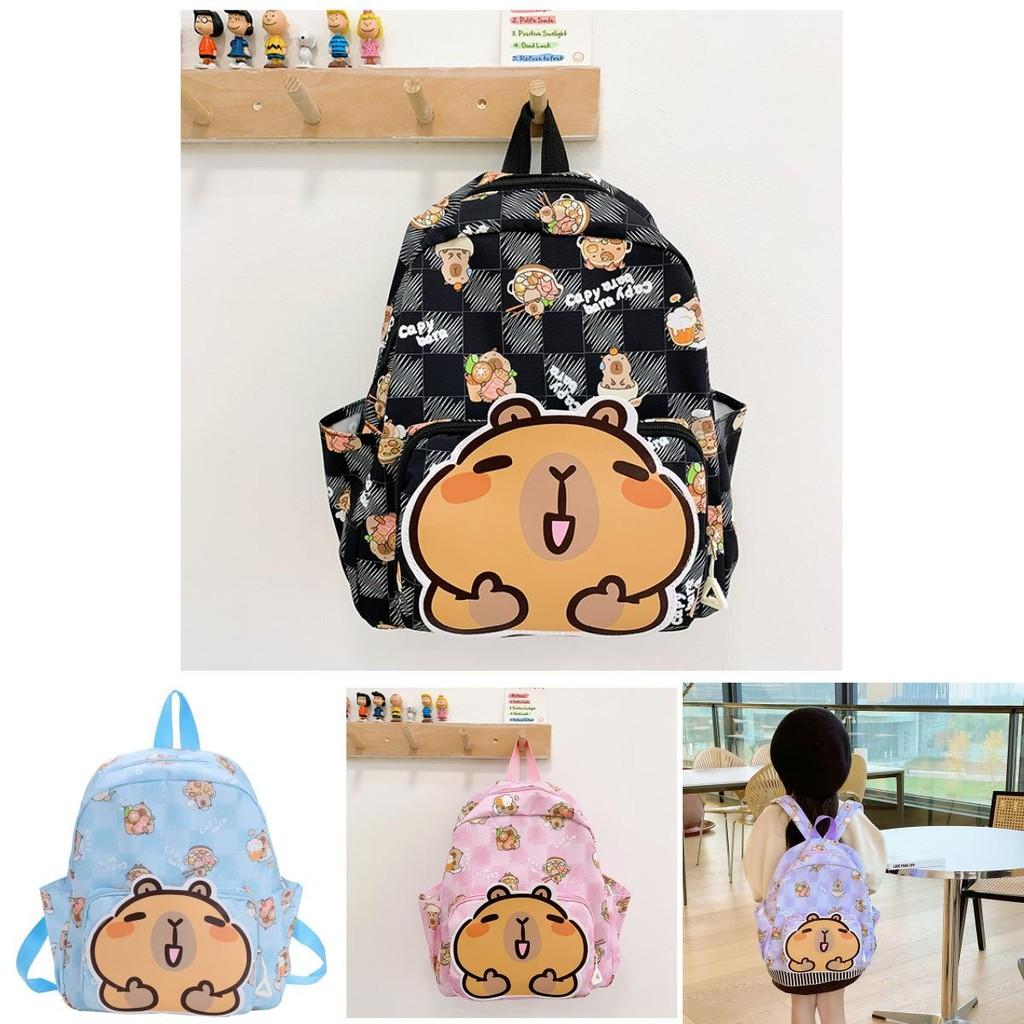 Charming Capybara Cartoon Preschool Backpack In Multiple Colors For Young Children 2-5 Years