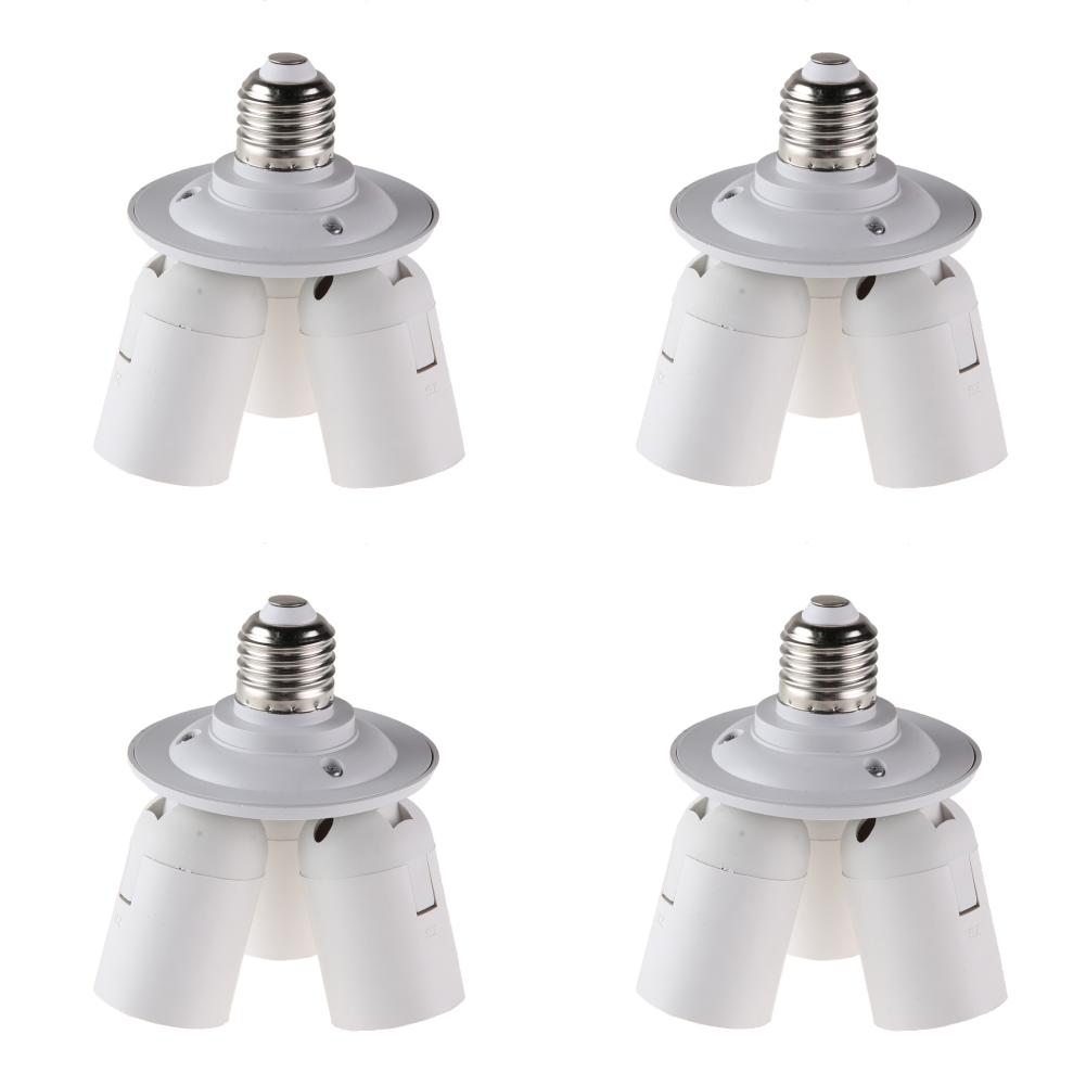 

3/4 in1E27 Базовый разъем Разветвитель Лампа Адаптер лампы(Е27-3Е27)