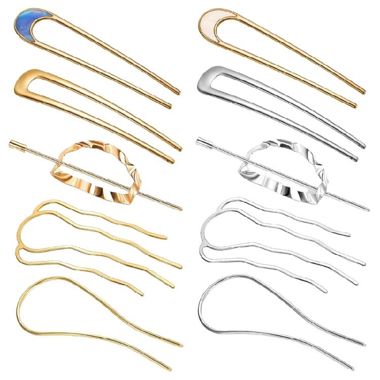 Jedinečný tvar Francouzské sponky do vlasů Příčesky Velká spona do vlasů Ozdoba do vlasů Pro ženy Nabízející vintage a moderní vzhled