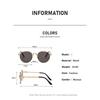 Circular Metal Sunglasses for Women UV Resistant and Sunscreen Sunglasses