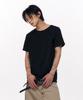 SCHISM INDUCING Cross Cropped T Shirt Black