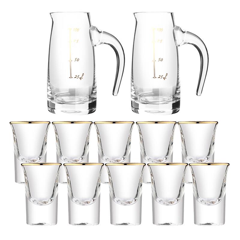 Handmade Lead-Free Crystal Glass Chinese Liquor Decanter & Cup Set