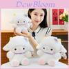 Plush Sheep Toy Soft Cute Animal Doll With Belt Bow Decoration For Kids And Gift Givers