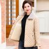 Women's Plus Velvet Thickened Fluffy Lapel Winter Cotton Jacket