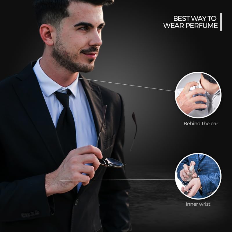 TD BLACK Perfume for Men, 100ml | Eau De Perfume with Lavender, Lemon, Bergamot and Rosemary | Extreme Sensual & Addictive Mens Perfume