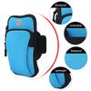 Outdoor Sport Running Jogging Exercise Gym Arm Wrist Pouch Armband Phone Case Bag Blue