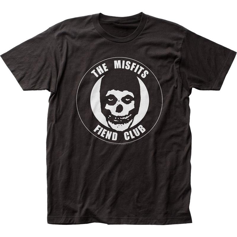 

The Misfits Fiend Club Unisex T-shirt Music Classic Concert Rock Band Tee Black S