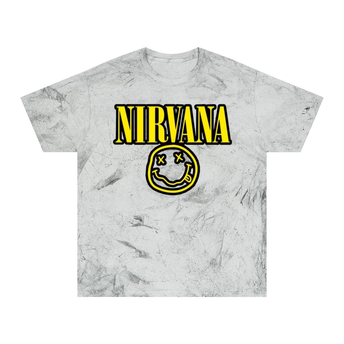 Nirvana Unisex Shirt, Nirvana Color Blast T-Shirt, Nirvana Tie-Dye Tee S