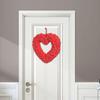 Valentines Day Wreath Heart Wall Decoration Fashion Valentine Wreath Door Wreath for Wedding Holiday Party Patio Living Room