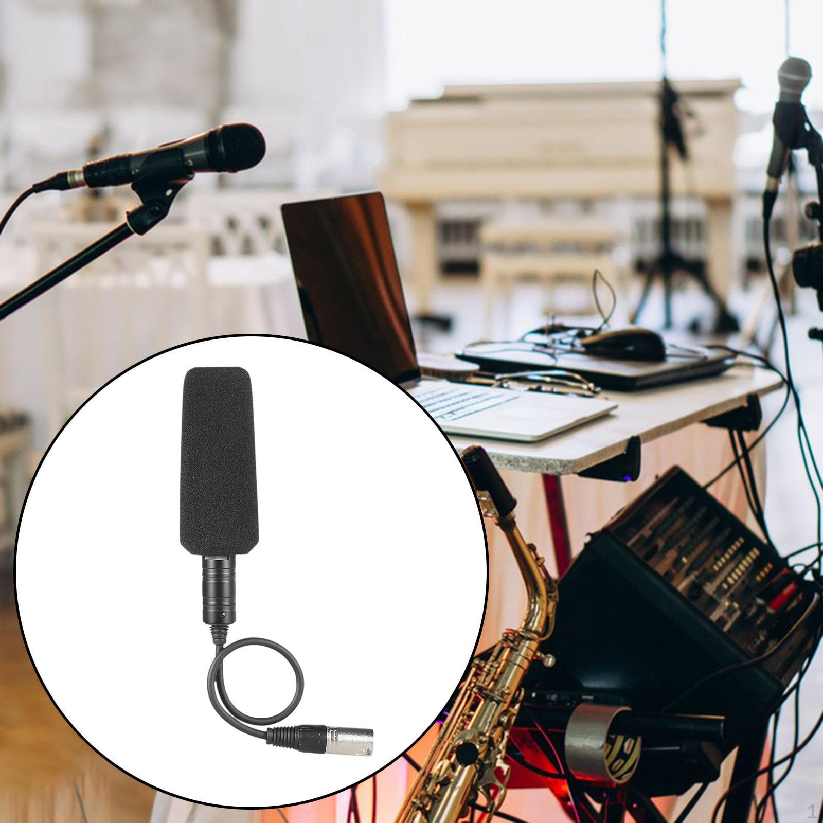 

Video Recording Microphone,Professional Meeting Portable Unidirectional XLR Interface Interview