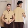 Summer Linen-Cotton Cleaning Staff Work Uniform