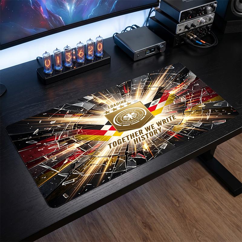 Germany Football Crest Mouse Pad, Extended Non Slip Rubber Desk Mat for Gaming Office Laptop Fan Gift