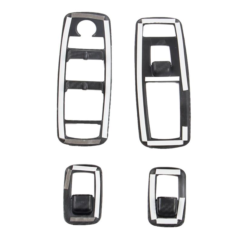 4pcs Window Switch Cover Trims Car Door Armrest Panel Handle Holder Window Lift Switch Button Cover for Dodge Durango 2014-