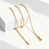1/2/3MM Hip Hop Stainless Steel Box Chain Necklace for Women,Simple Basic Chain Necklaces,Fashion Accessories Gift