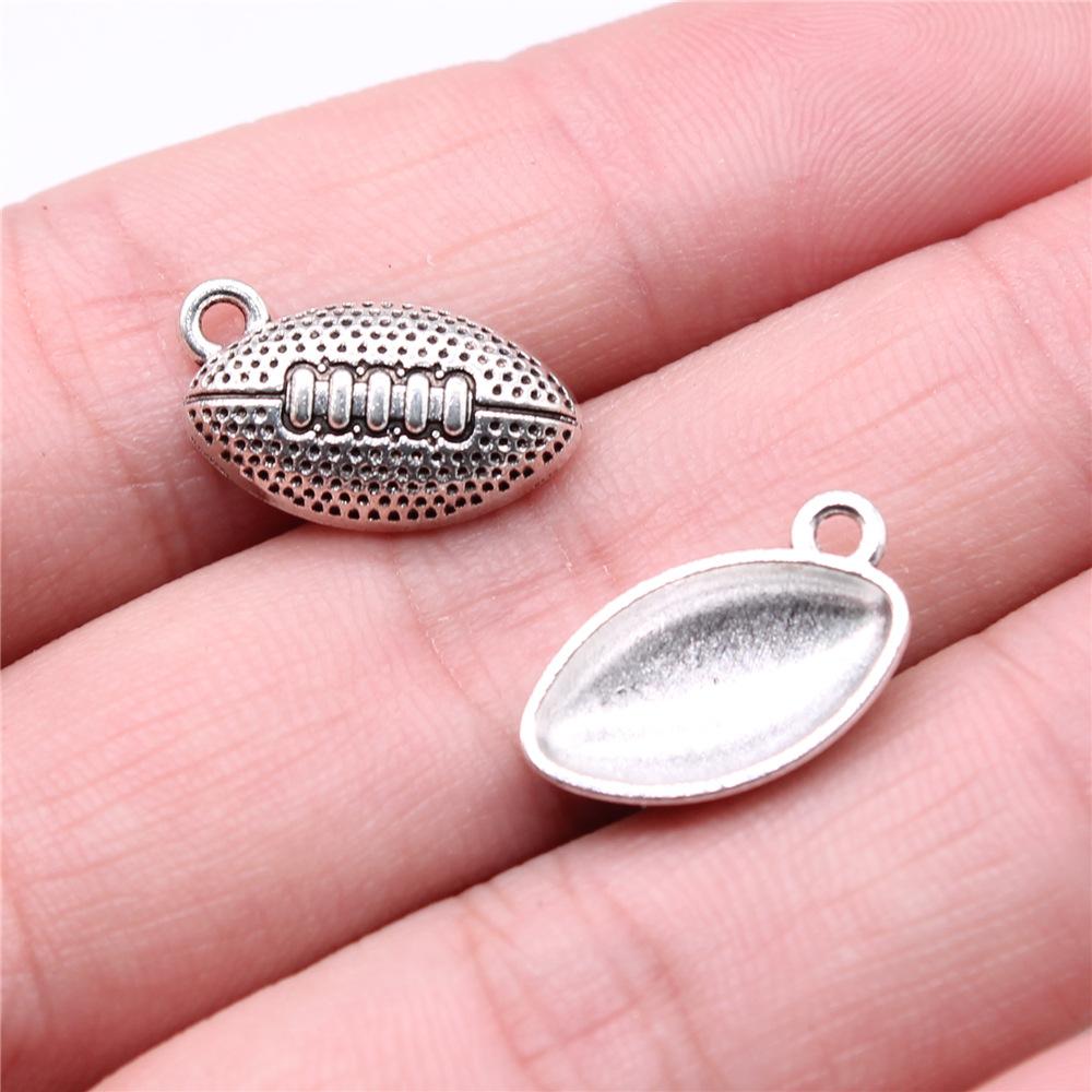 20pcs Football Charms American Football Pendants Jewelry Making American Football Charms For Bracelet Making