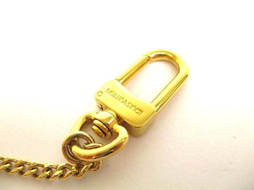 Authentic LOUIS VUITTON Gold Plated Wallet Chain Chaine Anneau Cle #b020  Seller Refurbished