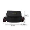 Simple PU Leather Saddle Shoulder Bags Solid Color Crossbody Bag Wide Strap Flap Purse and Handbag For Women Girls AVE