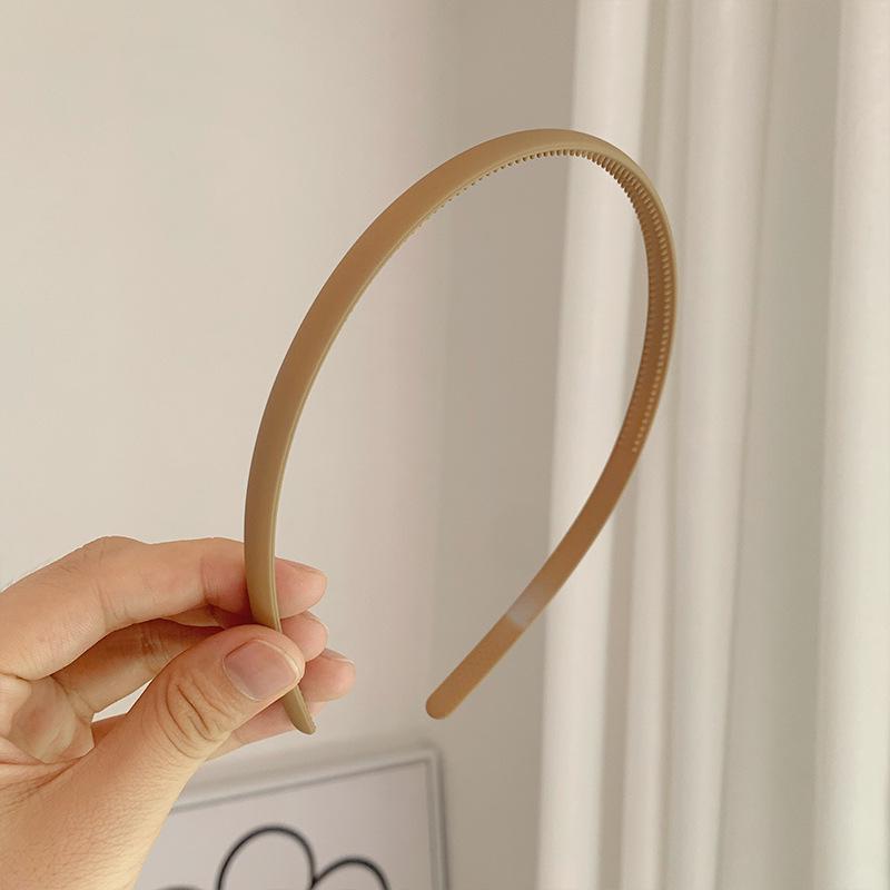Fascia per capelli coreana antiscivolo opaca, sottile 0,8 cm, versatile per lavare il viso