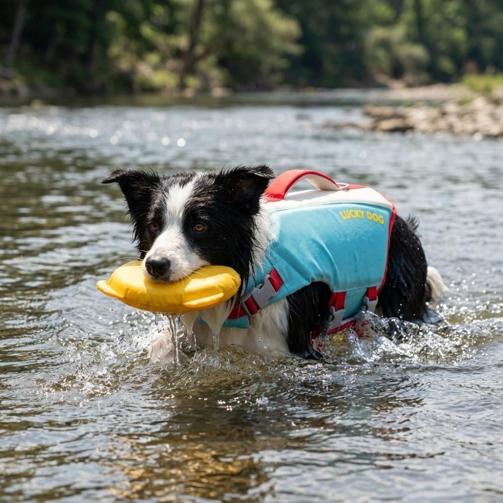Strong Buoyancy Pet Life Vest Adjustable Dog Life Preserver Puppy Safety Vests Boating