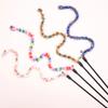 Colored Rope Plush Rope Cat Teasing Stick Toy Cat Bite Rope Pet Toys