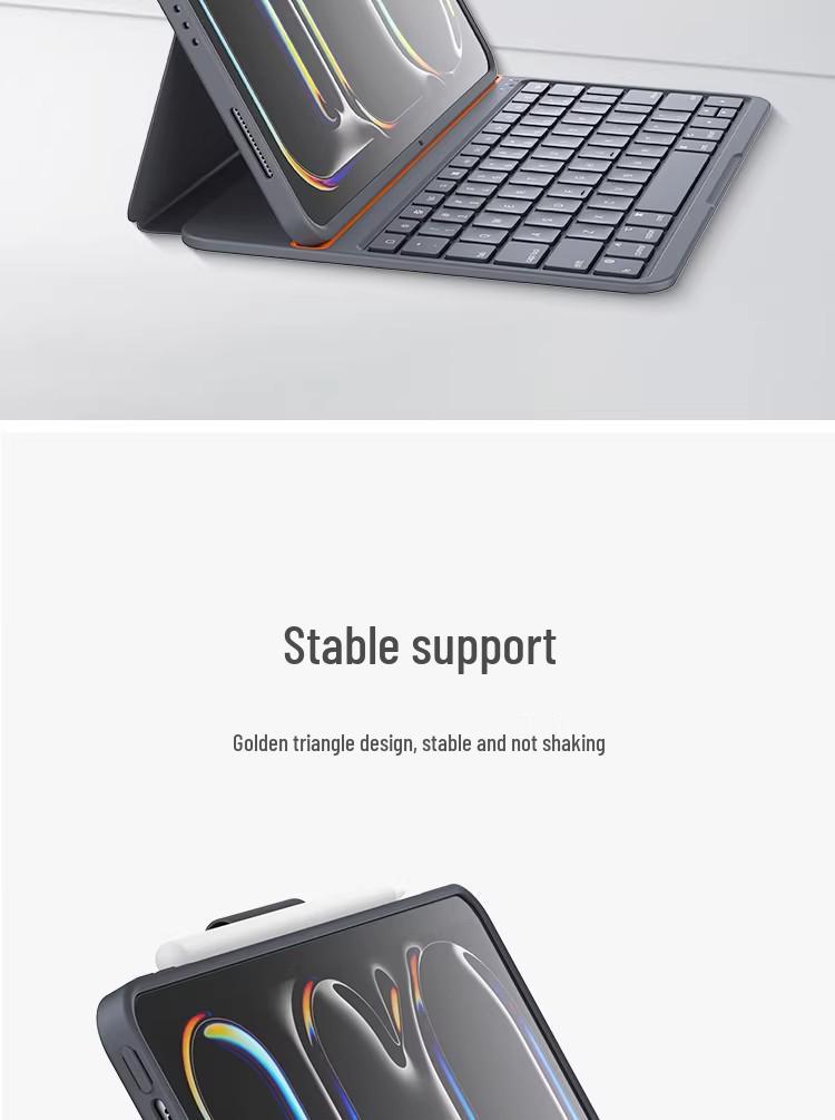 10th Gen iPad Keyboard Case for Air 6/5, Magnetic Floating Double-Sided Clip Bluetooth, 12.9" (2022)