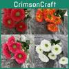 Artificial Concentric Chrysanthemum And Daisy Fake Flower Bouquet For Home Office Decor