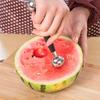 Stainless Steel Fruit Carving and Scooping Tool Reusable Dual-Purpose Fruit Spoon Ice Cream Watermelon Melon Ball Spoon JXB