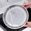 28/30/32/34cm Dumplings Fish Steamer Stainless Steel Kitchen Wok Durable Steaming Tray