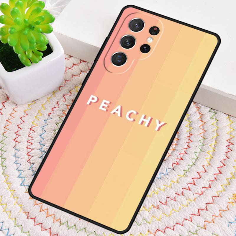 Coque de téléphone Motif Pêches Roses Peachy Pour Samsung Galaxy note 10 pro S26 S25 S24 S23 S22 Ultra Plus S21 FE S20 Housse antichoc