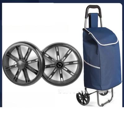 2Pcs Shopping Cart Wheels Grocery Cart Caster Handcart Wheel Trolley Caster Wear Resistance Replacement Plastic Rolling Wheel