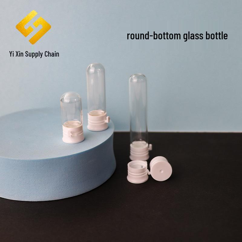 Round Bottom Sample Bulb Bottle - 2ml & 3/5ml for Essence, Makeup Remover, or Essential Oils