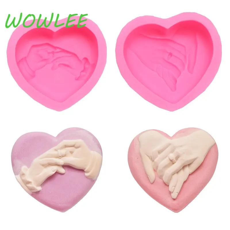 Stampo in Silicone 3D a Forma di Cuore per Sapone, Fatto a Mano, Flessibile, Forniture per Fare Pietre, Decorazione Torta al Cioccolato